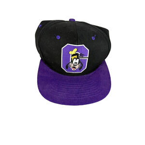 Vintage Fresh Caps Goofy Disney Black/Purple Adjustable Snap Baseball Hat